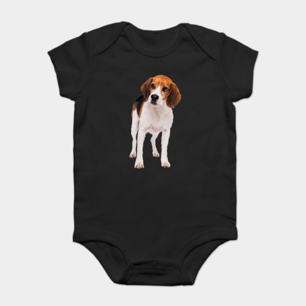 Beagle Dog, Love Beagle Dogs Baby Bodysuit by logiamerch